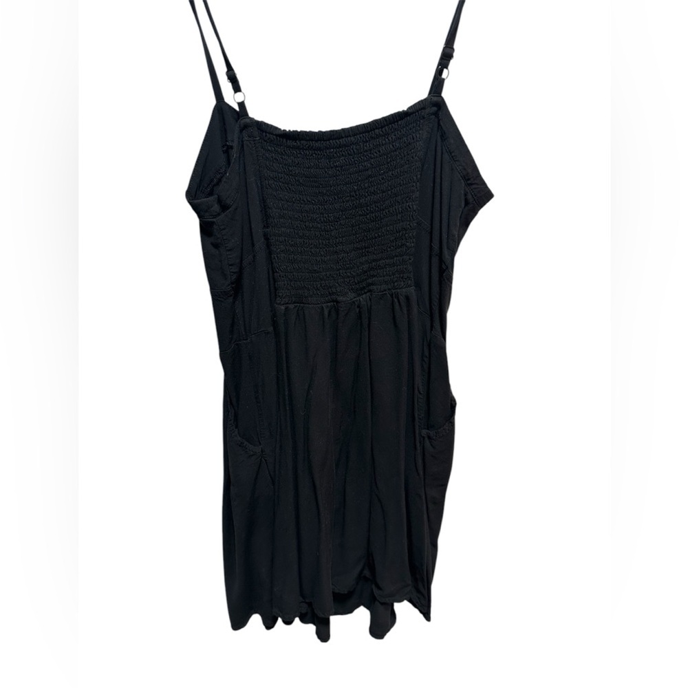 EXPRESS BLACK SPAGHETTI STRAP BUTTON SUMMER DRESS - Picture 3 of 3